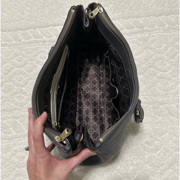 Gorgeous EUC Henri Bendel W. 57th Carryall Satchel - Picture 5 of 9